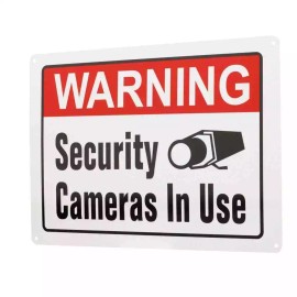 Everbilt 10 In. X 14 In. Security Cameras in Use Sign