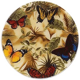 Andreas Silicone JO-23 Non-Slip 6.25" Jar Opener, Easy Lid Opener, Made with Silicone Fabric, Dishwasher Safe, Garlic Peeler, Butterflies, 6.25 inch