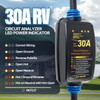 30 Amp RV Surge Protector with Circuit Analyzer, Dual Extension