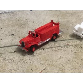 "Handmade" N Scale Fire Truck Engine Mack L  Rescue Open cab  3d printed unpainted