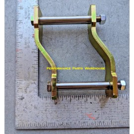 RaceTuning 67-76 MOPAR A-BODY OFFSET REAR LEAF SPRING SHACKLES