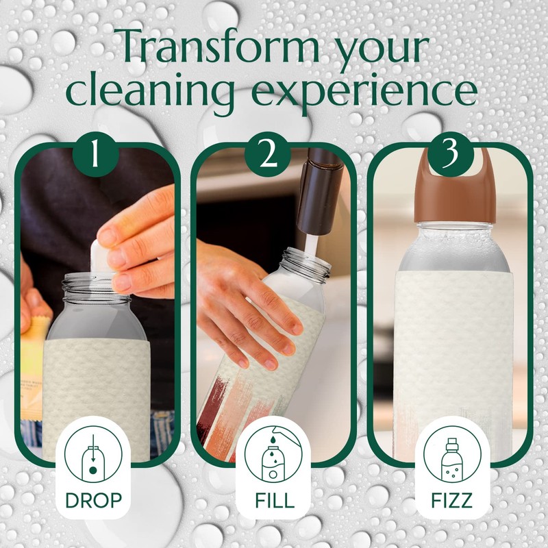 CLEANOMIC Bottle Wash Cleaner Tablets (12 Pack) - Water Bottle