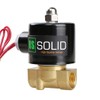 U.S. Solid 3/8" Electric Solenoid Valve 24VAC Air Water Fuel