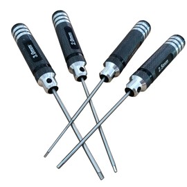 LinsyRC 4-Pack Hex Screwdriver Set 1.5mm 2.0mm 2.5mm 3.0mm Screw Driver Wrench RC Tool Kit for RC Car Helicopter Multi-Axis Carbon Fiber Quadcopter FPV Racing Frame