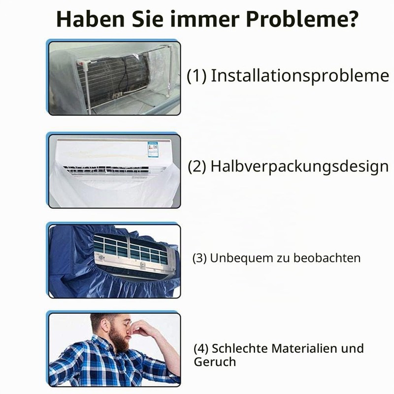 Wall Mounted Split Air Conditioner Cleaning Bag