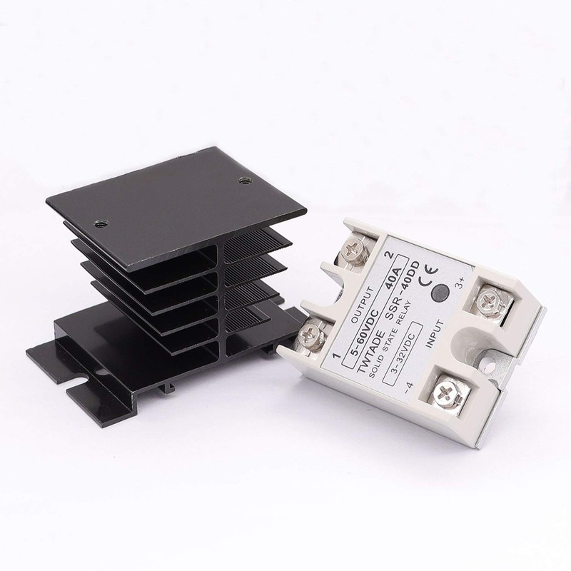 TWTADE SSR-40 DD 40A DC 3-32V to DC 5-60V SSR