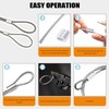Rustark 140Pcs 7 Sizes Aluminum Crimping Loop Sleeve Assortment Kit