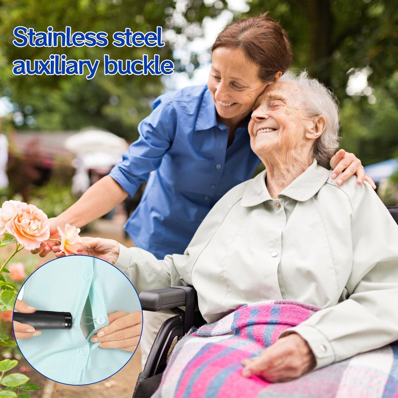 Button Hook and Zipper Pull,Disability Aids One Hand Buttons Aids