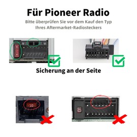 RED WOLF 16-Pin Car Radio Wiring Harness ISO Radio Adapter for Pioneer DEH AVH MVH AVIC Car Aftermarket Stereo Radio ISO Adapter Cable