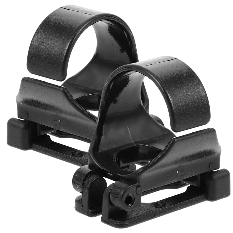SUPVOX 2pcs Snorkel Keeper Tube Holder Clips, Black Plastic Diving