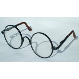 Carocak Blythe Doll 1/3 Doll Blythe Plush Retro Round Glasses to Choose from Stress Releaser Doll Glasses (Black)