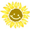 Sunshine Flower Stencil, 10 x 10 inch (M) - Large
