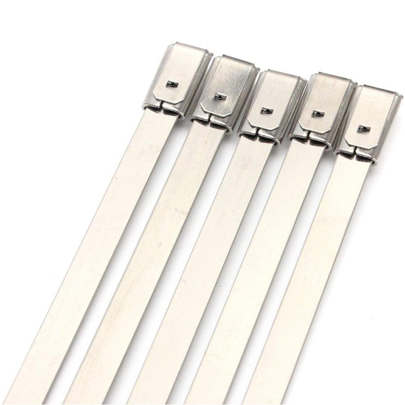 100pcs Stainless Steel Self Locking Cable Zip Ties Wrap Tie