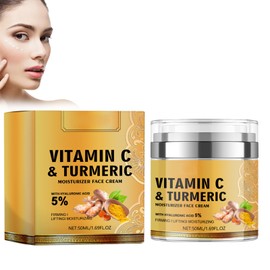 Feuchtigkeitsspendende Kurkuma-Gesichtscreme, Kurkuma-Gesichtscreme, Anti-Falten-Gesichtscreme mit Kurkuma, Kurkuma-Kollagencreme, Against Wrinkles,Anti-Ageing