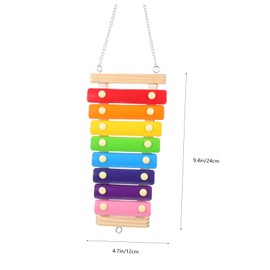 Totority for Parrot and Chicken Cage Hanging Perch Swing Plaything for Poultry Activity Safe Wood and Alloy Construction Enhances Coordination and Balance Skills