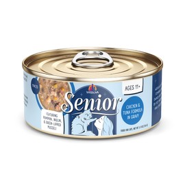 Weruva Cat Senior, Chicken and Tuna Formula in Gravy, 5.5oz Can, Pack of 8