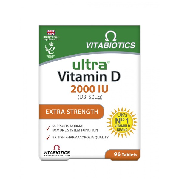 Ultra D3 Vit' D3 (2000iu) 50ug 96's