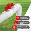 EPHECH 20PCS 1/2" PVC Ball Valve, SCH40 Slip PVC Water