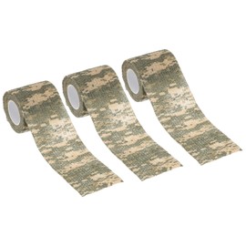 PATIKIL Camouflage Tape 2" x 5 Yards, 3 Pack Self Adhesive Protective Camo Tape Wrap Waterproof Bandage for Outdoor Hunting Camping, Digital