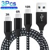Unbranded 3 Pack Fast Charging Cable USB Type C Cable