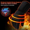 Winter Heated Gloves Waterproof Electric Thermal Glove Non Slip and