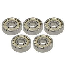 sourcing map 5 Pcs Deep 8mm x 22mm x 7mm Groove Ball Wheel Bearings