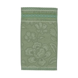 PiP Studio Set of 3 Guest Towels Jasmine Jacquard Colour Green Size 30 x 50 cm