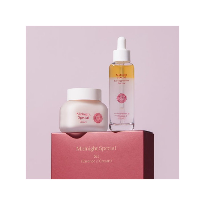Charmzone 참존 미드나이트 보습 진정 스페셜 듀오세트(달맞이 에센스+크림) Charmzone Midnight