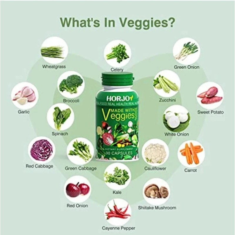 Horjoy 2 Pack Horjoy Fruits & Veggies 90 Capsules Each