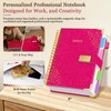 Spiral Notebook Journal 8''x 10'' 5 Subject Notebook with Dividers,