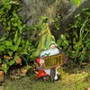 siqiaole Plush Gnome Yard Decoration with Solar LEDs - Large
