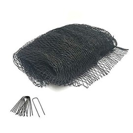 Green Vista 1/2 Inch Commercial Quality Bird Barrier Netting 10x16 Feet - Protects Vegetables, Fruit Trees, Berry Shrubs, Flowers - Small Mesh Size, Heavy Duty, UV Resistance, Steel Stakes