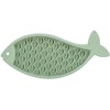 TRIXIE Lick'n Snack Mat for Cats, Fish-Shaped Cat Slow Feeder,