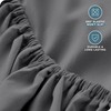 Bare Home 22" Fitted Bottom Sheet - Premium 1800 Ultra-Soft