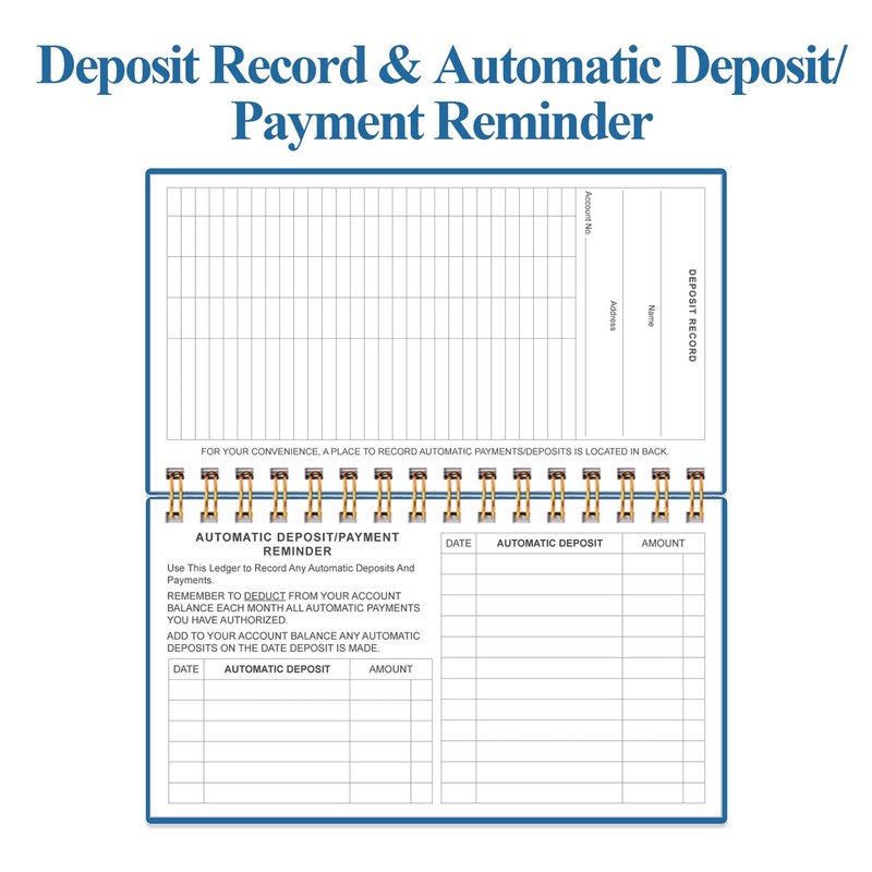 Check Registers for Personal Checkbook - A6 Blank Ledger Transaction