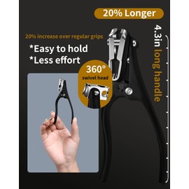EBEWANLI Long Handle Toenail Clippers for Seniors Thick Toenails, 360 Degree Rotating Toe Nail Clippers for Men, Women, Sharp Sturdy Stainless Steel Angled Nail Cutter