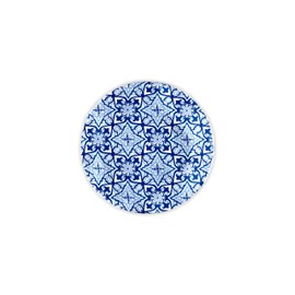 Q Squared Design NYC Set of 4 Talavera in Azul 5.5In Melamine Bread & Butter Plates
