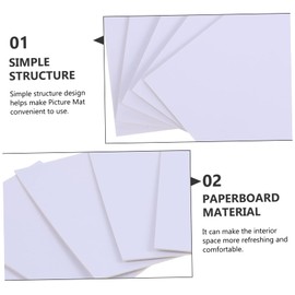 STOBOK 20pcs Pre-Cut Picture Mats for Photos and Artwork Acid Matting for Framing Lightweight Paperboard for Home Decor and Crafting