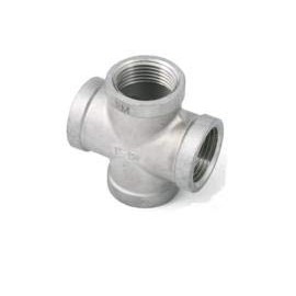 BSP 3/8" Female Cross A4 (T316) Marine Grade Stainless Steel 150LB Pipe Fittings Pack Size : 1