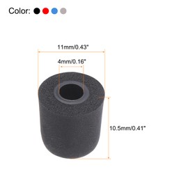 sourcing map Replacement Foam Ear Tips Earbuds Bud 4.7-5.5mm Small Size Earbuds Tips for Earphones Red,Blue,Silver,Black 8 Pcs