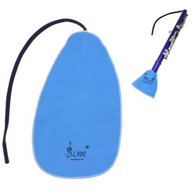 DAAIZIII 1 Piece Saxophone Cleaning Cloth Cleaning Kit for Clarinet, Flute and Other Wind Instruments Cotton Blue