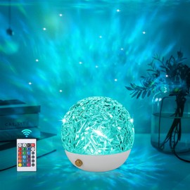 Apexxus Luminorthe Cube Ocean Lamp - 16 Colors Ocean Wave Sensory Lights, Ocean Wave Projector with Remote Control, Star Light Projector Night Light for Kids, Galaxy Projector for Kids Bedroom Party