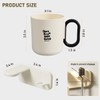Magnetic Toothbrush Holder with Cup - Wall Mounted No Drilling