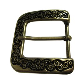 BELTINGER Belt Buckle Ornaments 4.0 cm | Buckle Interchangeable Buckle Belt Buckle 40 mm Solid | For Costume, Old Brass