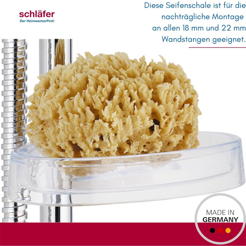 Schläfer 2817021 Soap Dish for All Shower Wall Rails with