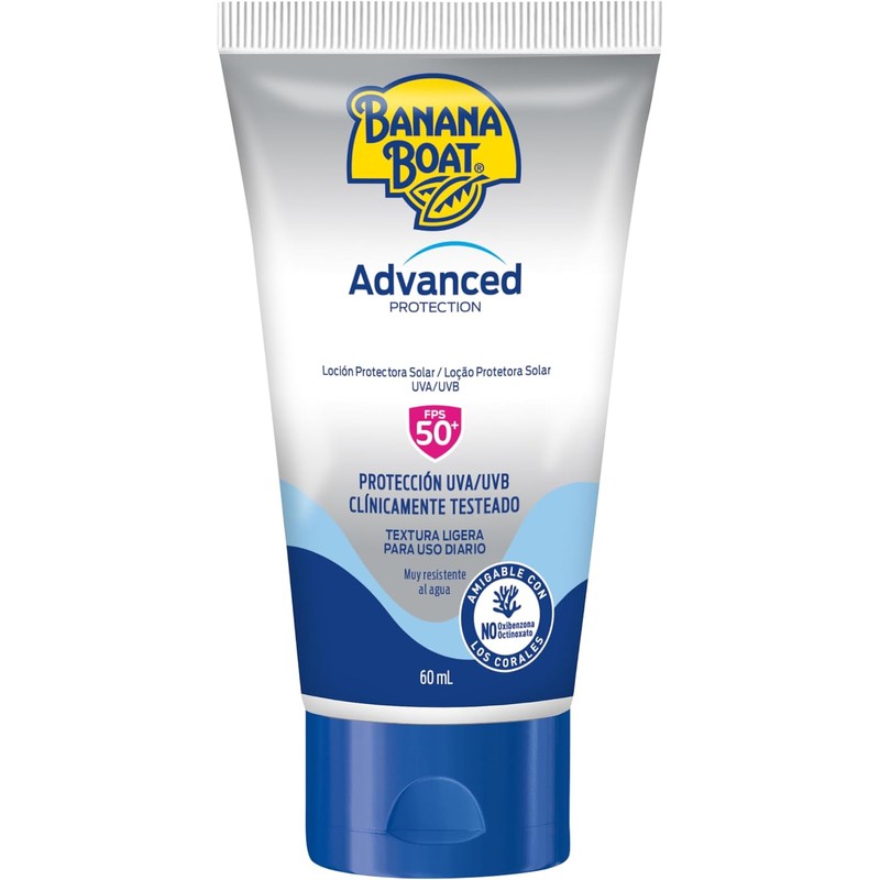 Banana Boat Protector Solar Advanced Protection Loción FPS 50 60