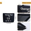 ShiQiao Spl Chargers Organiser Bag Black Charging Cables Travel Toiletry