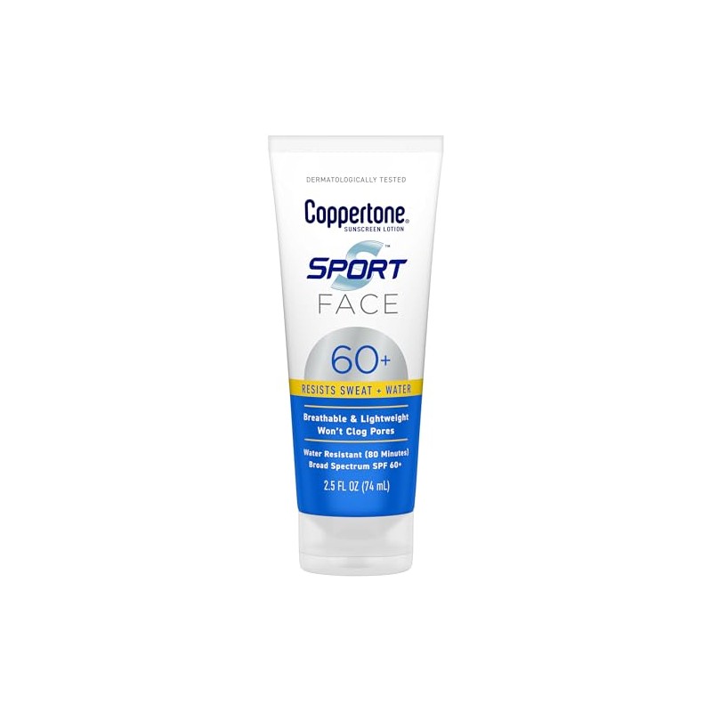 Coppertone Sport Face Protector Solar Loción Spf 60+, Protector Solar