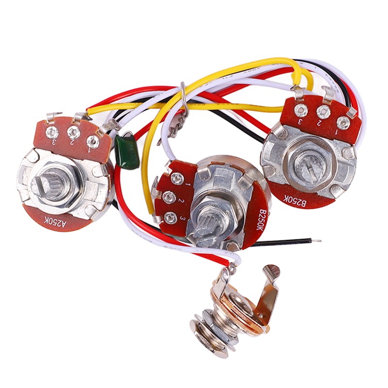 Guitar Potentiometer Kit Jazz Bass Wiring Harness 1 Volume 2
