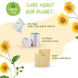 Organic Hibiscus Tea 50 bags - Plastic Free - by The Natural health Market • Roselle Tea Bags Produce a Vivid Red Tea • 100% Organic • Purple Hibiscus Plant (50 Temples)